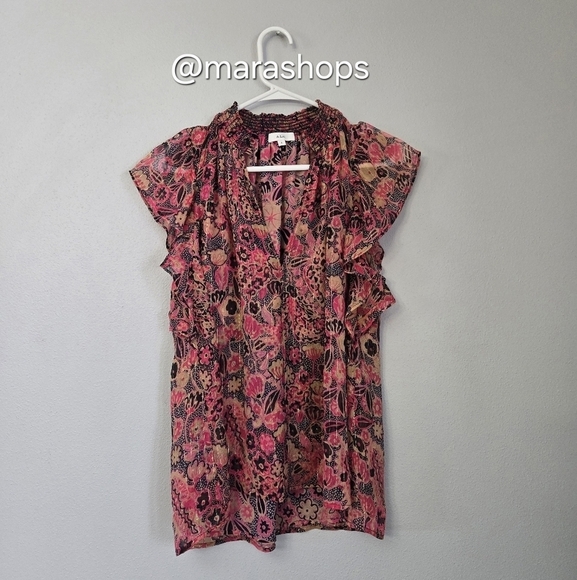 A.L.C. Hayley Floral Chiffon Top - Picture 3 of 9